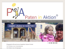 Tablet Screenshot of paten-in-aktion.de